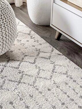 Jonathan Y Boho Vintage Diamond Cream/Gray Runner Rug 2X8 Ft Moroccan Hype